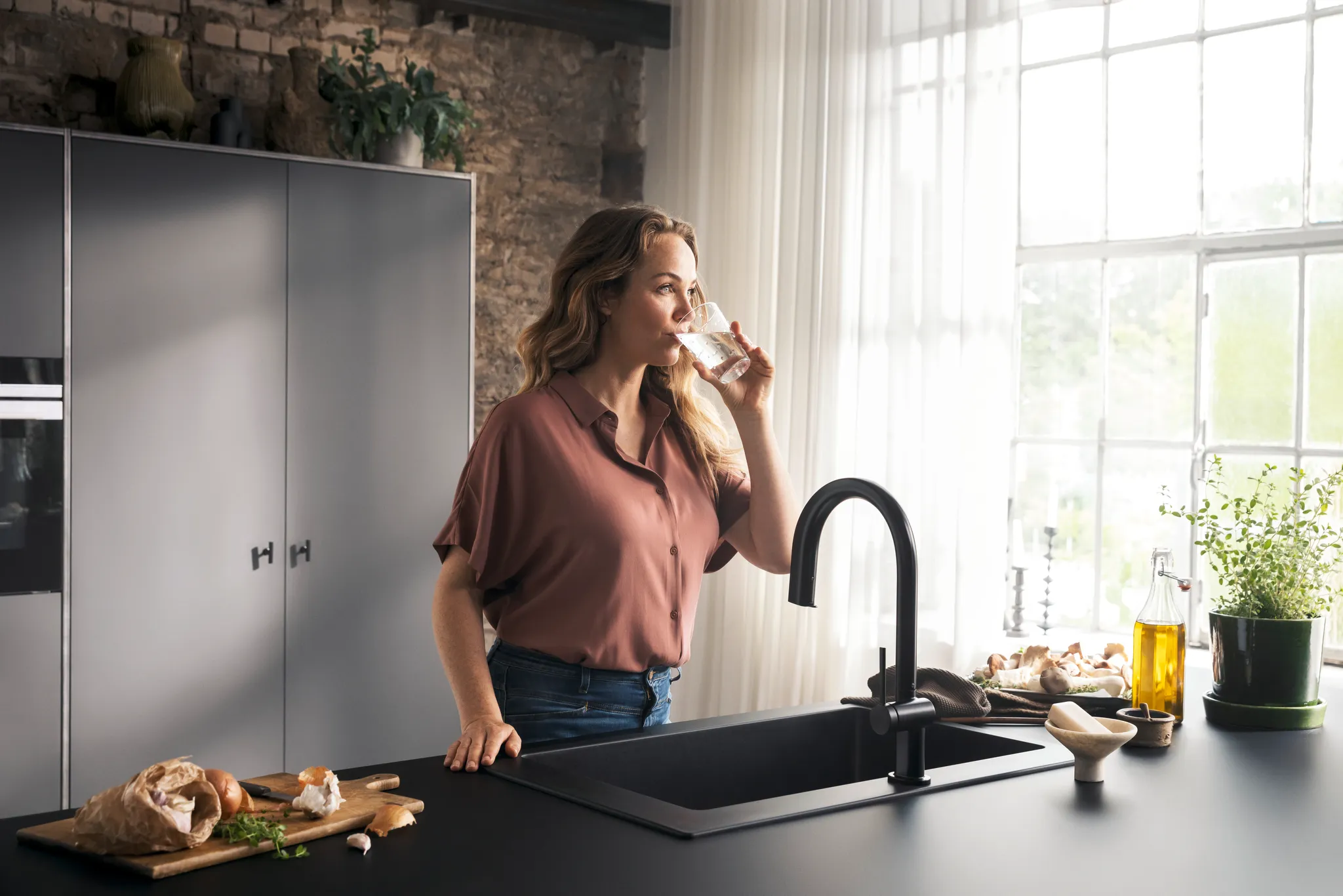 Hansgrohe Aqittura M91 Mischer M9 Starter Set Mattschwarz