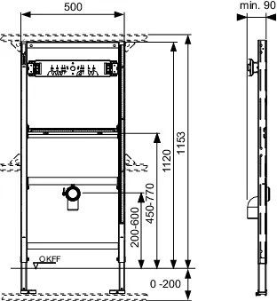 Urinalmodul TECEprofil für AP-Druckspüler Urinalmodul TECEprofil für AP-Druckspüler