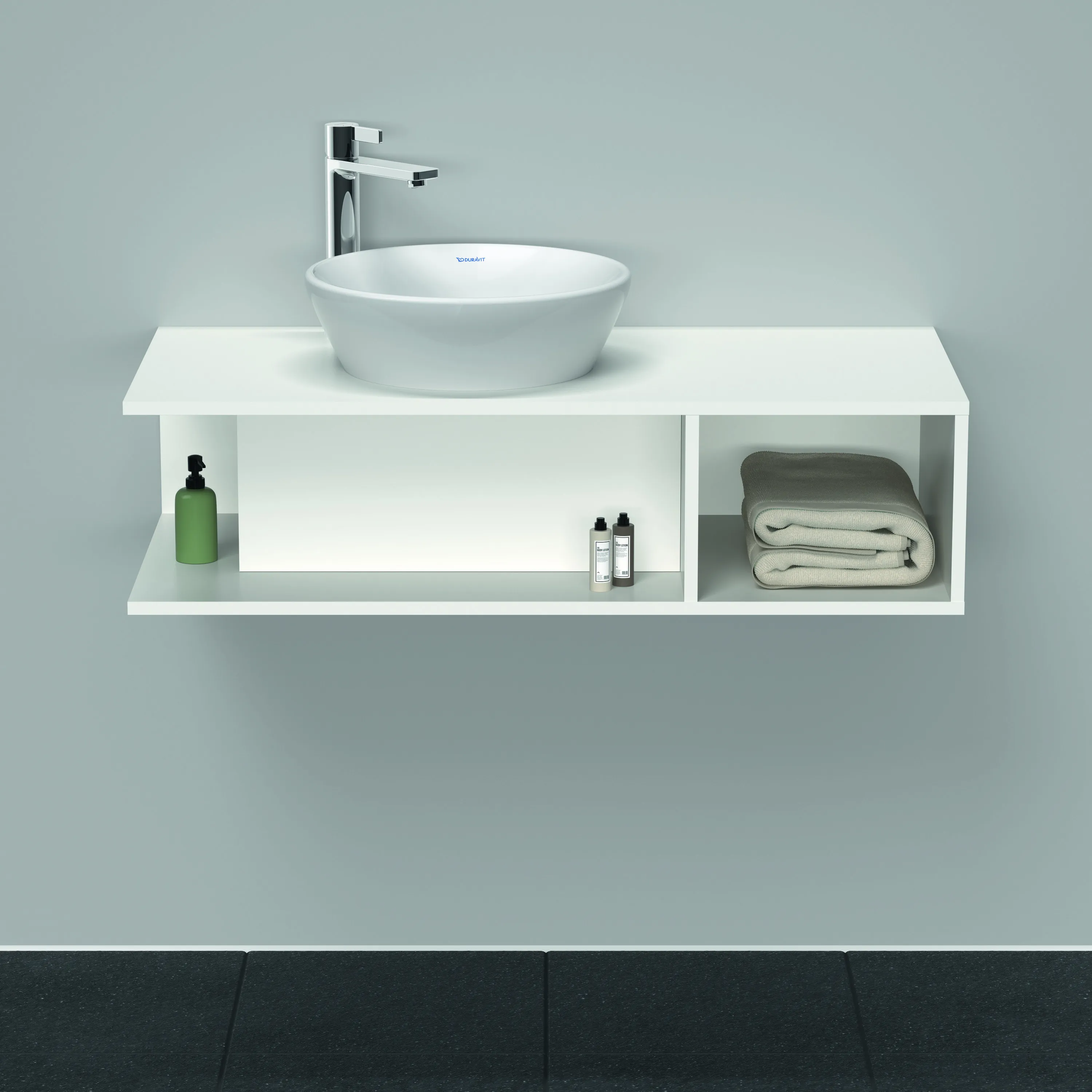 Duravit Waschtischunterschrank wandhängend „D-Neo“ 100 × 26 × 48 cm Weiß Matt