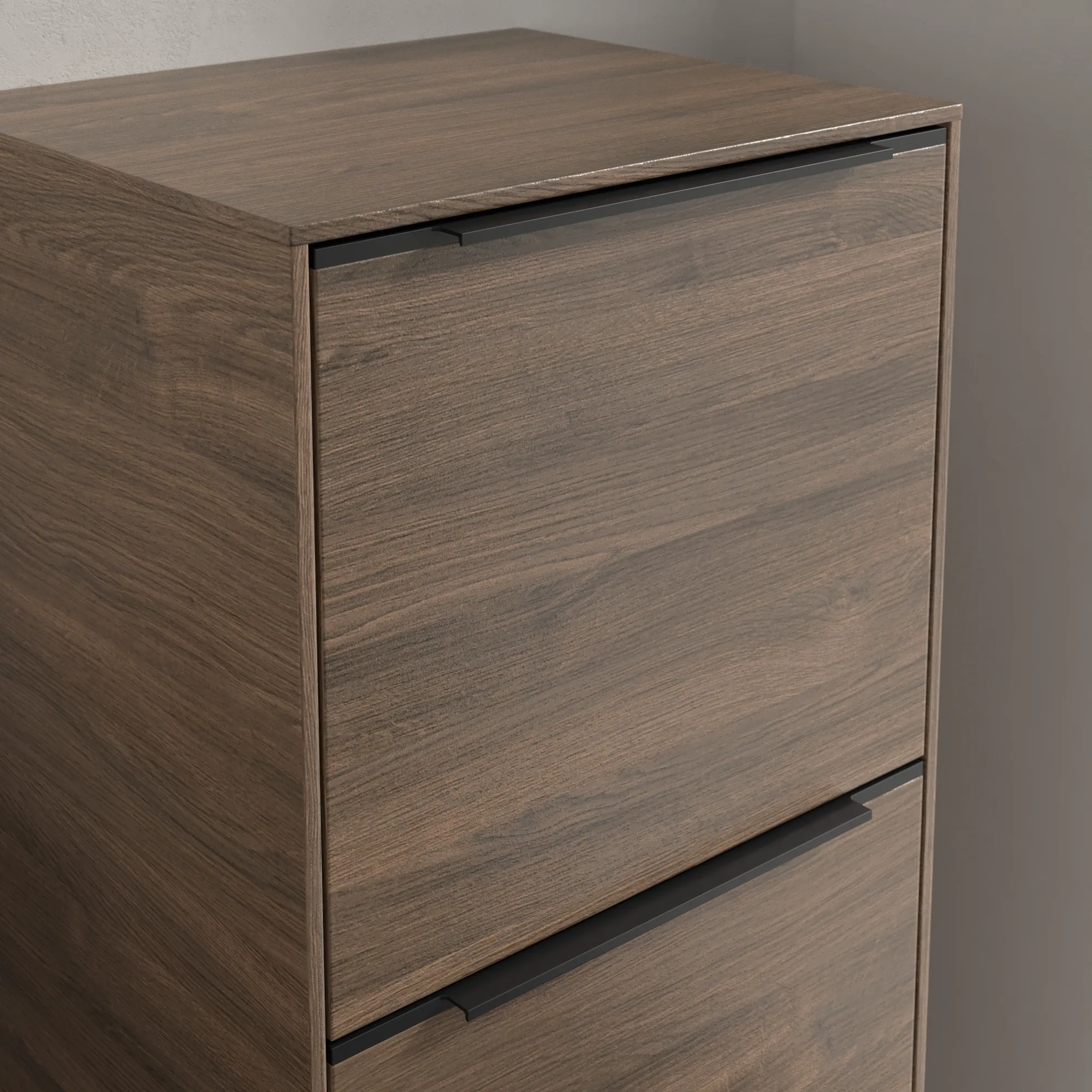 Villeroy & Boch Subway 3.0 Seitenschrank, Arizona Oak, 400x860x346 mm, eckig, mit SoftClosing, 1 Tür, 1 Auszug