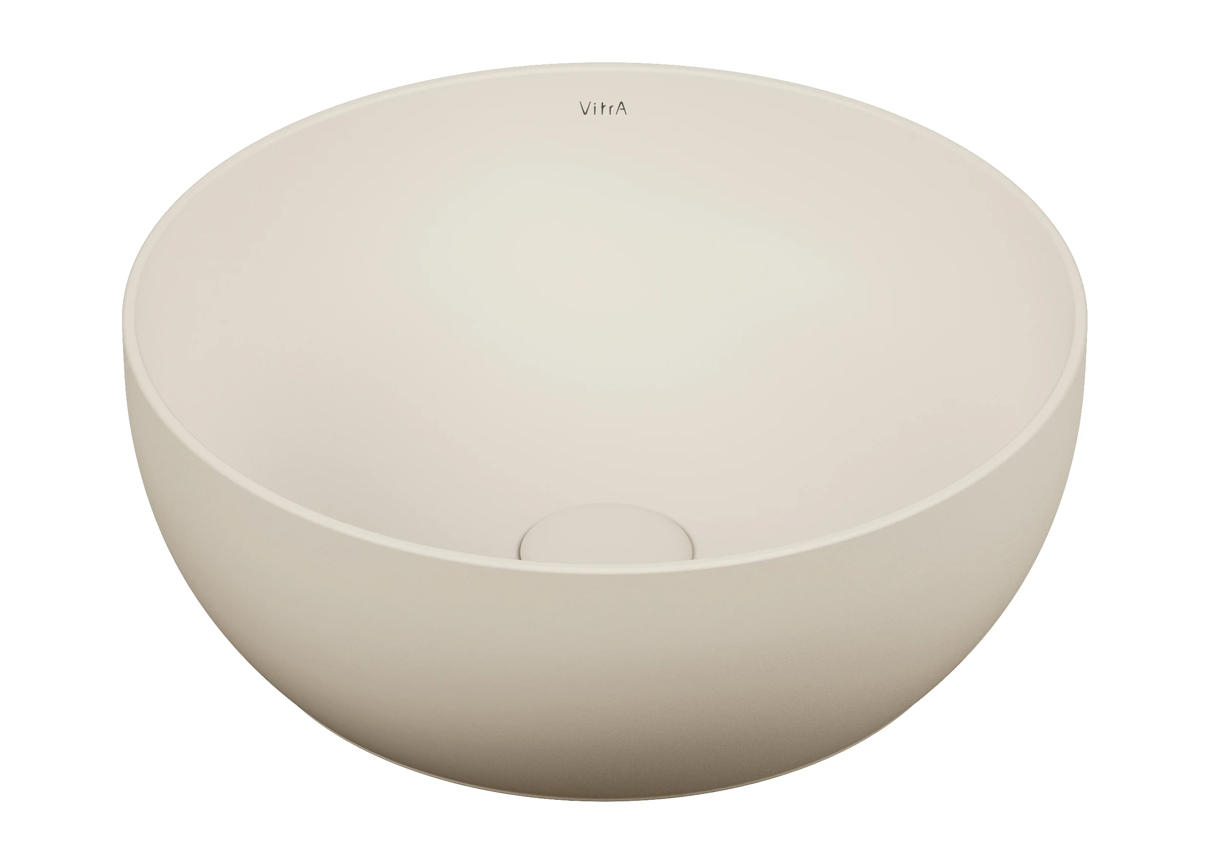 VitrA Outline Aufsatzschale rund Sandbeige Matt CERAFINE Sanitärkeramik d: 395 mm VitrA Outline Aufsatzschale rund Sandbeige Matt CERAFINE Sanitärkeramik d: 395 mm