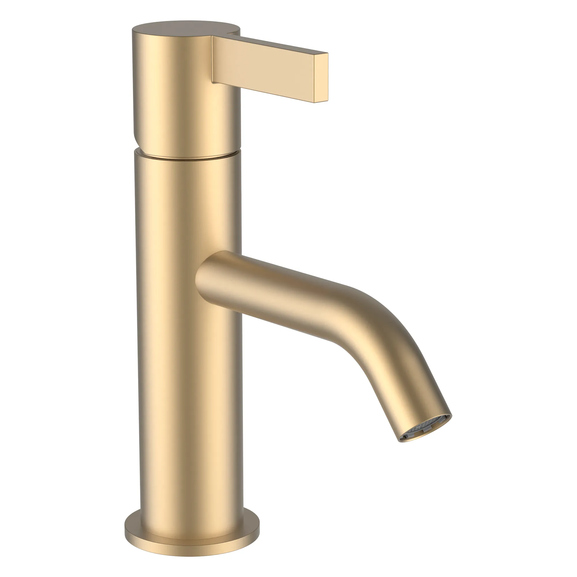 Einhebel-Waschtischmischer Kartell Festauslauf Ausladung 115 mm ohne Ablaufventil PVD Blassgold matt Einhebel-Waschtischmischer Kartell Festauslauf Ausladung 115 mm ohne Ablaufventil PVD Blassgold matt