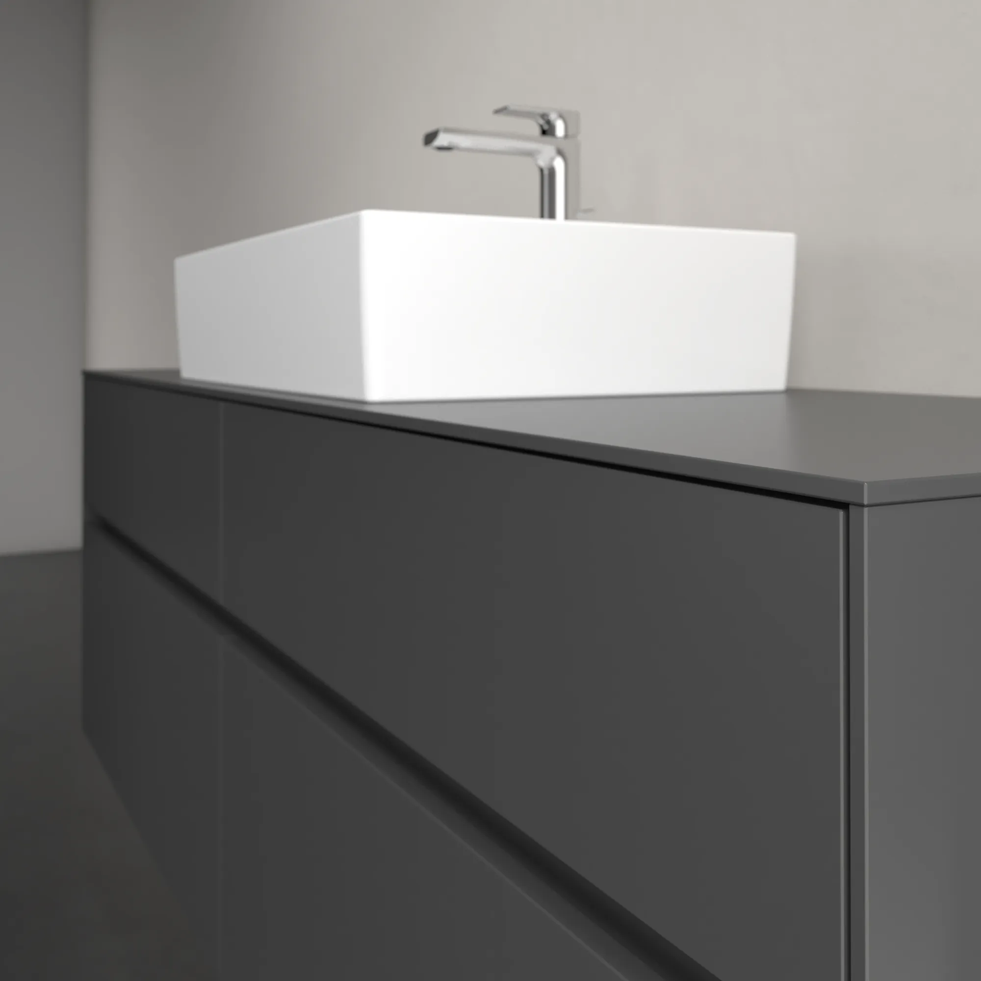 Villeroy & Boch Collaro Waschbeckenunterschrank C134B0, 1600x548x500mm, Graphite