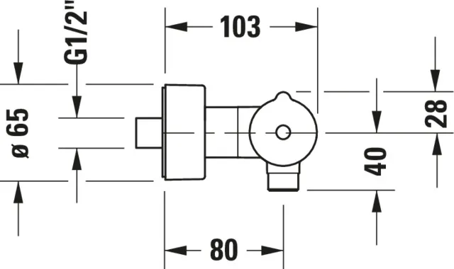 C.1 Brausethermostat Aufputz Ausladung 80 Breite 338 mm