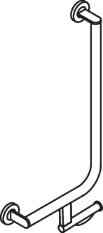 HEWI Haltegriff Ausführung links „System 900“ in Dunkelgrau tiefmatt HEWI Haltegriff Ausführung links „System 900“ in Dunkelgrau tiefmatt
