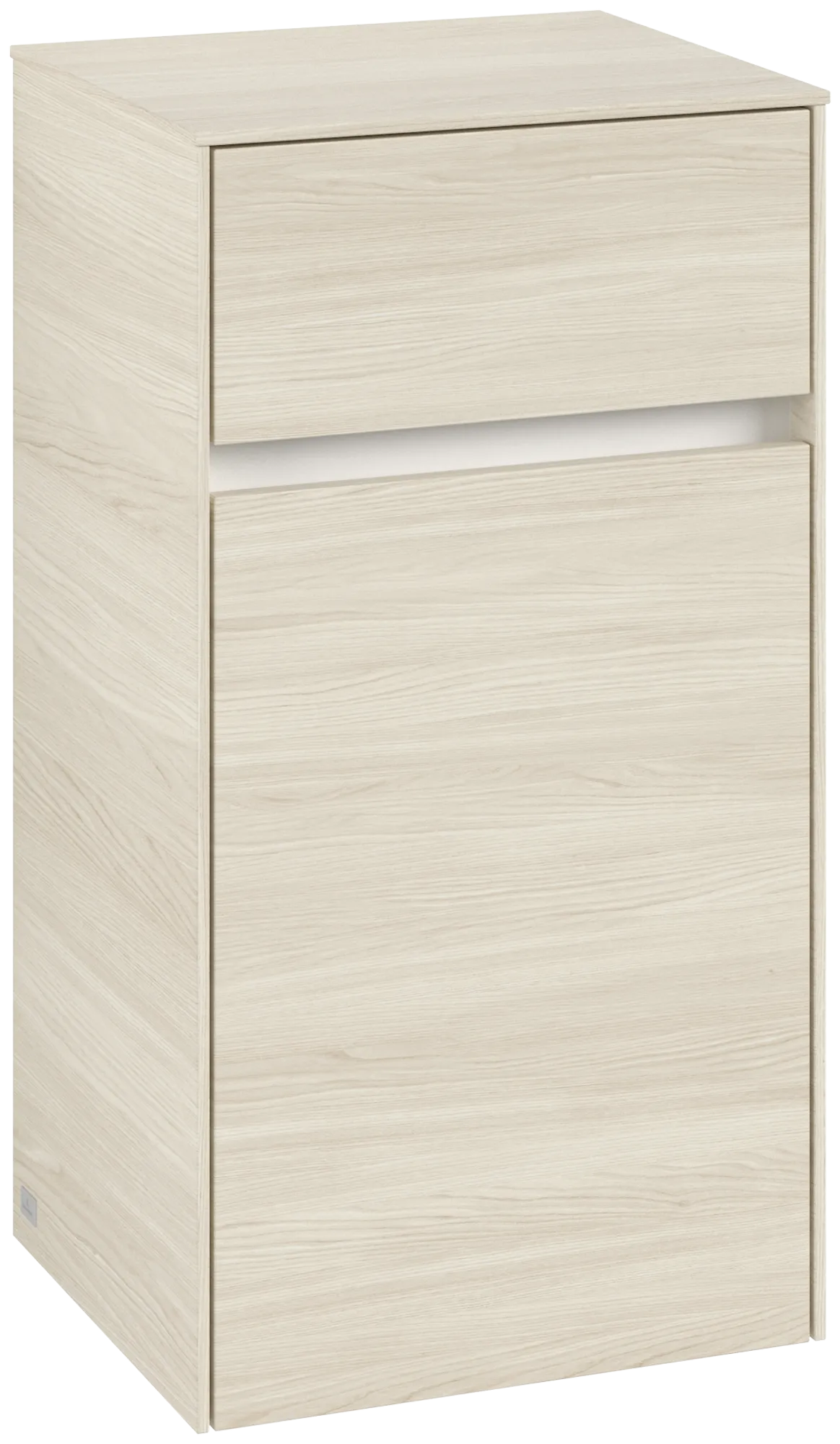 Villeroy & Boch Seitenschrank „Collaro“ 1 Tür, 1 Auszug / Schublade 40,4 × 74,8 × 34,9 cm 1 Tür, Anschlag (Scharnier) rechts, 1 Auszug / Schublade Villeroy & Boch Seitenschrank „Collaro“ 1 Tür, 1 Auszug / Schublade 40,4 × 74,8 × 34,9 cm 1 Tür, Anschlag (Scharnier) rechts, 1 Auszug / Schublade