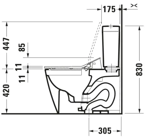 Duravit WC-Sitz mit Unterdusche (elektrisch) „SensoWash® Slim“