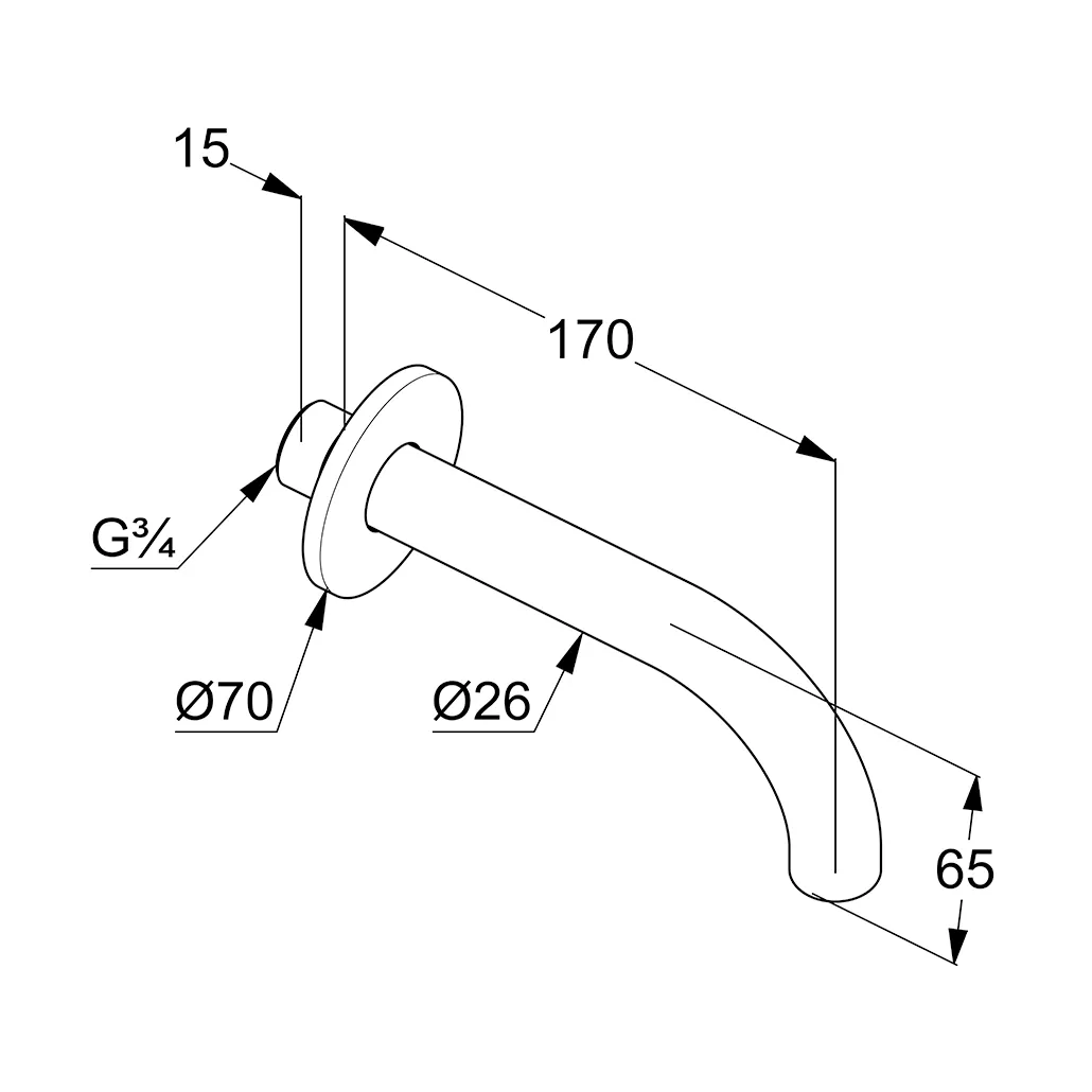 Kludi BOZZ Wanneneinlauf DN20, 160 mm mattweiß Kludi BOZZ Wanneneinlauf DN20, 160 mm mattweiß
