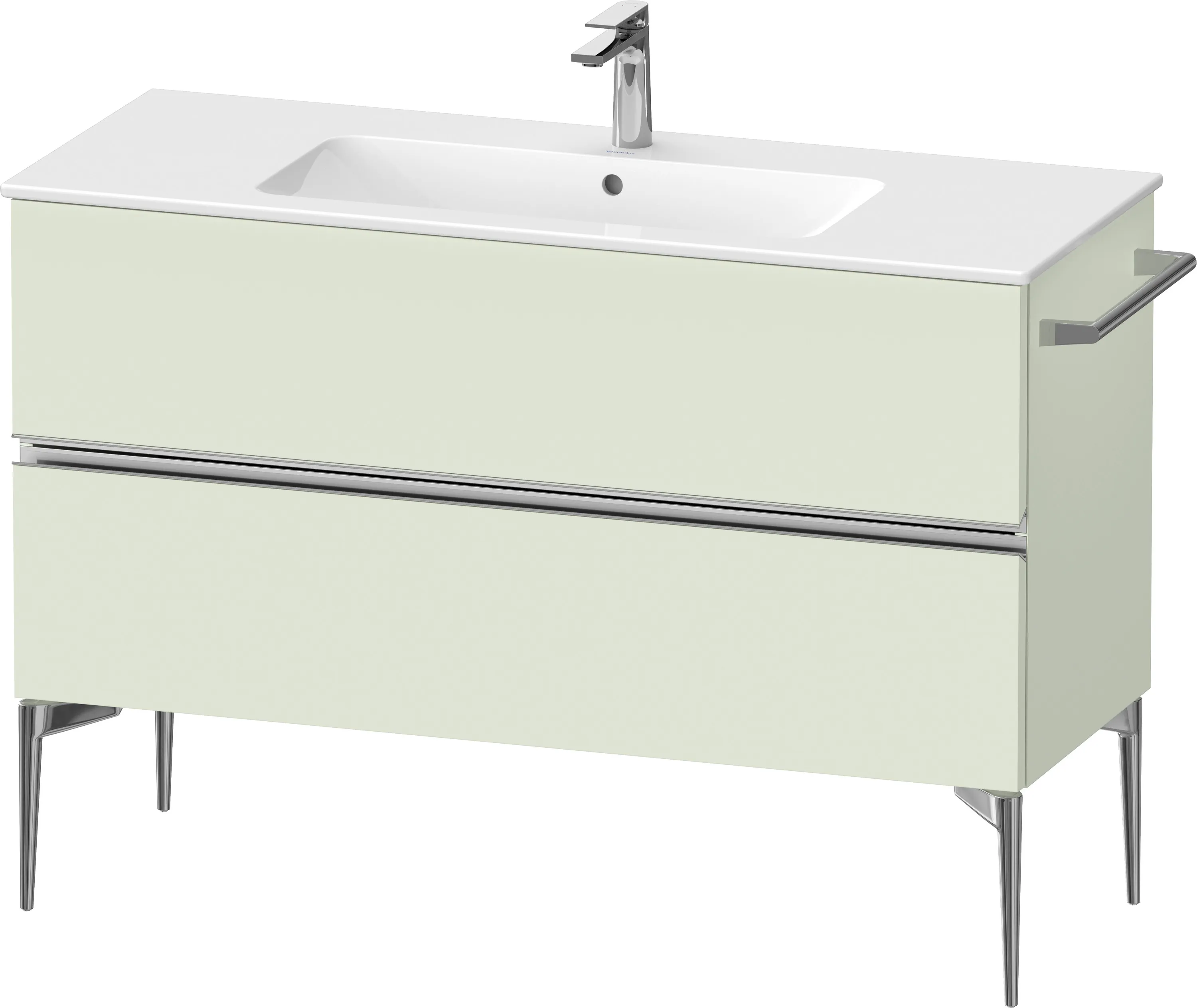 Duravit Waschtischunterschrank „Sivida“ 121 × 59,1 × 47,7 cm Blassgrün Matt Duravit Waschtischunterschrank „Sivida“ 121 × 59,1 × 47,7 cm Blassgrün Matt