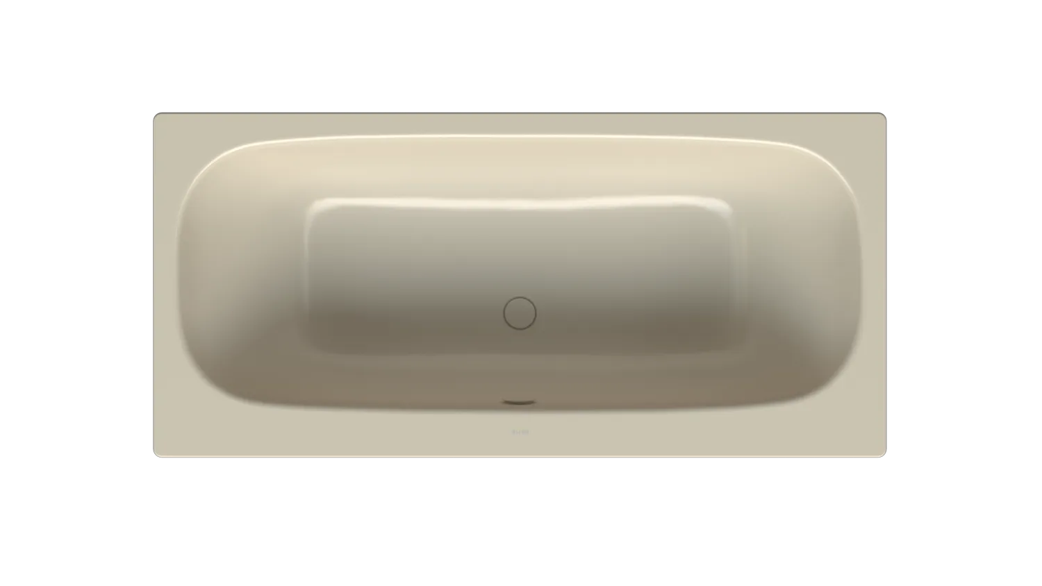Bette BetteDuett Badewanne Rechteck 1700 x 800 mm Beige glasierter Titan-Stahl Einbau 2-Sitzer