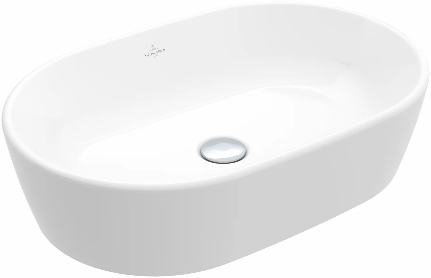 Villeroy & Boch Architectura Aufsatzwaschbecken 5A2660 600x400mm Oval m. ÜL. Weiß Alpin