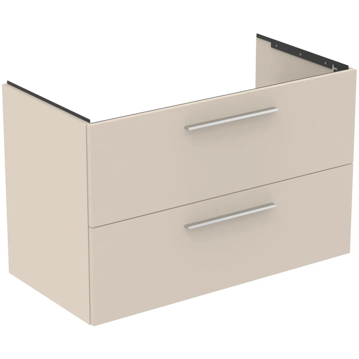 Möbelwaschtischunterschrank i.life B 2 Auszüge Siphonausschnitt auf der linken Seite 1000x505x630mm Weiß matt Möbelwaschtischunterschrank i.life B 2 Auszüge Siphonausschnitt auf der linken Seite 1000x505x630mm Weiß matt