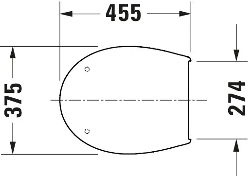 Duravit WC-Sitz 37,5 × 45,5 × 4,2 cm