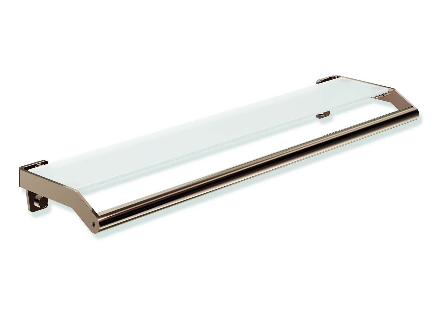 Ablage mit Haltegriff des Systems 900, Edelstahl, PVD, Glasplatte mit Splitterschutzfolie, weiß hinterlackiert, 720 mm breit, 70 mm hoch, 188 mm tief, in Farbe CK (Messing glänzend) Ablage mit Haltegriff des Systems 900, Edelstahl, PVD, Glasplatte mit Splitterschutzfolie, weiß hinterlackiert, 720 mm breit, 70 mm hoch, 188 mm tief, in Farbe CK (Messing glänzend)