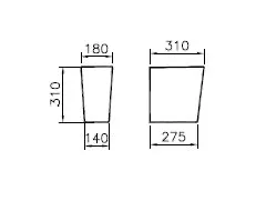 VitrA Integra Halbsäule zu Waschtischen, Keramik Weiß Hochglanz VitrA Integra Halbsäule zu Waschtischen, Keramik Weiß Hochglanz