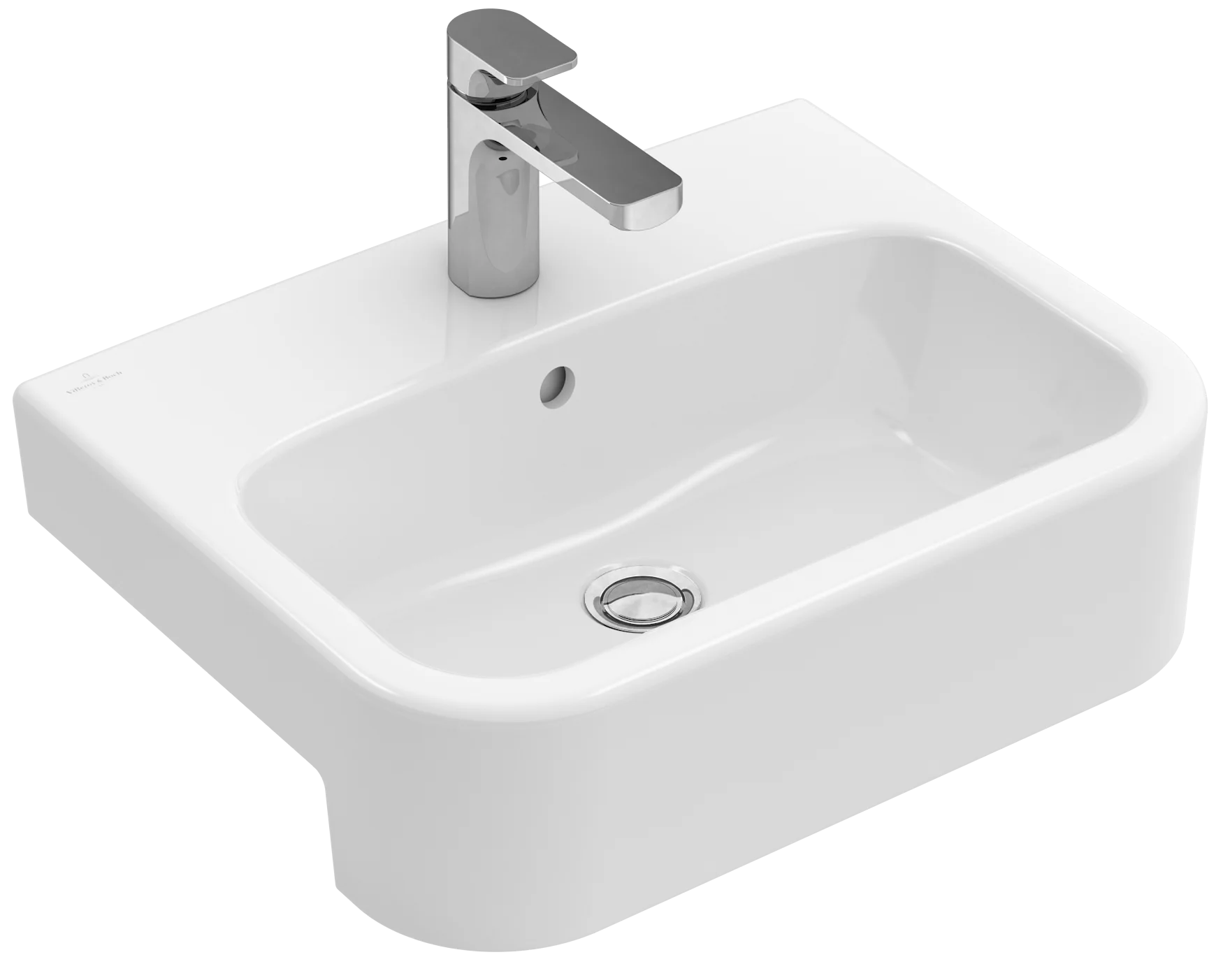 Villeroy & Boch Architectura Vorbauwaschbecken 550x430mm Rechteck 1HL. o. ÜL. Weiß Alpin Villeroy & Boch Architectura Vorbauwaschbecken 550x430mm Rechteck 1HL. o. ÜL. Weiß Alpin