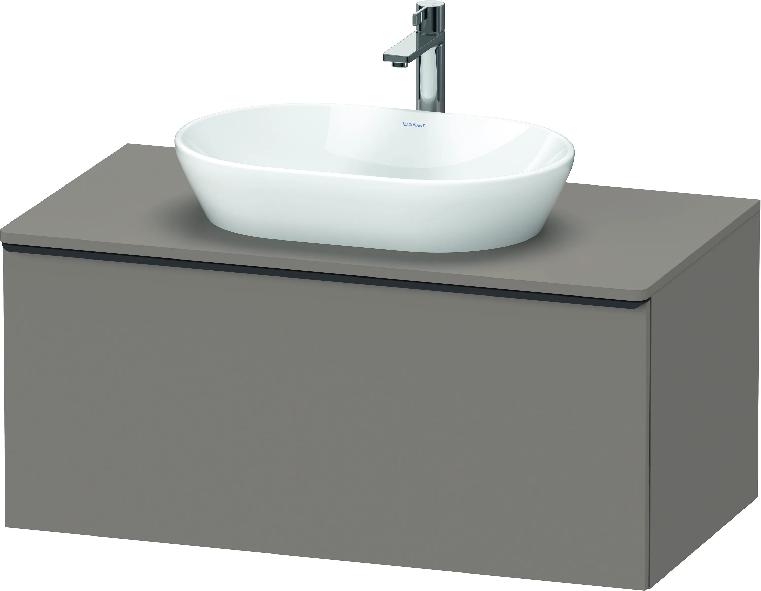 Duravit Waschtischunterschrank wandhängend „D-Neo“ 100 × 45,9 × 55 cm Basalt Matt