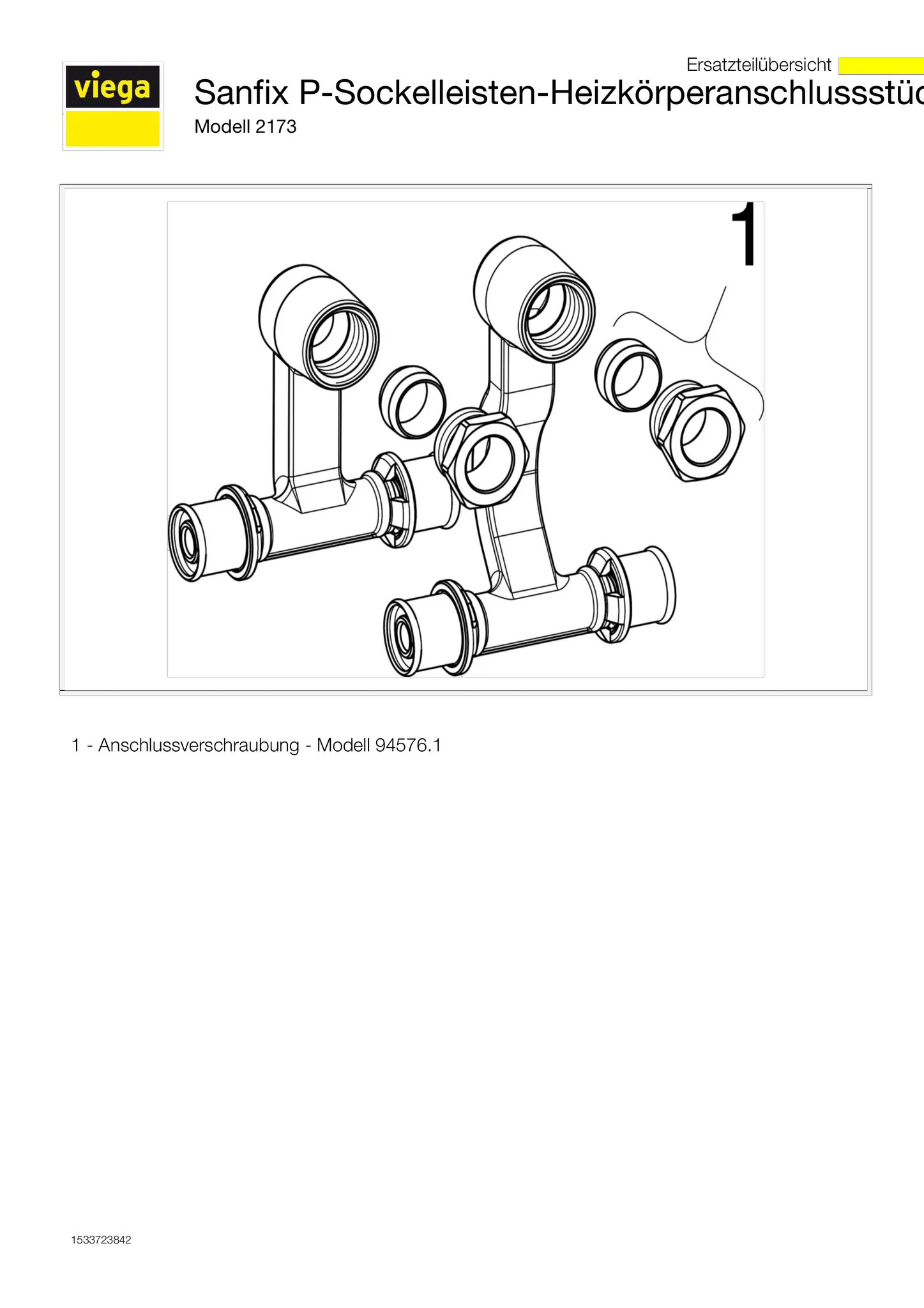 Viega „Sanfix P“ Sockelleisten-Heizkörperanschlussstück vernickelt 16 mm × 1/2″ × 16 mm Viega „Sanfix P“ Sockelleisten-Heizkörperanschlussstück vernickelt 16 mm × 1/2″ × 16 mm