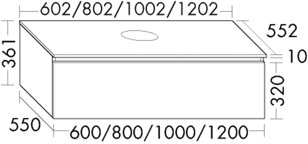 burgbad Waschtischunterschrank „Lin20“ 642 × 401 × 441 mm in Lichtgrau Hochglanz burgbad Waschtischunterschrank „Lin20“ 642 × 401 × 441 mm in Lichtgrau Hochglanz