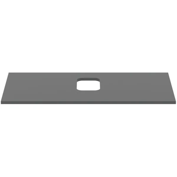 Waschtischplatte i.life B mittiger Ausschnitt für eine Schale 1002x507x18mm Weiß matt
