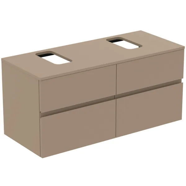 Ideal Standard Waschtischunterschrank „Finesse“ 120,2 × 55,8 × 50,5 cm Greige matt