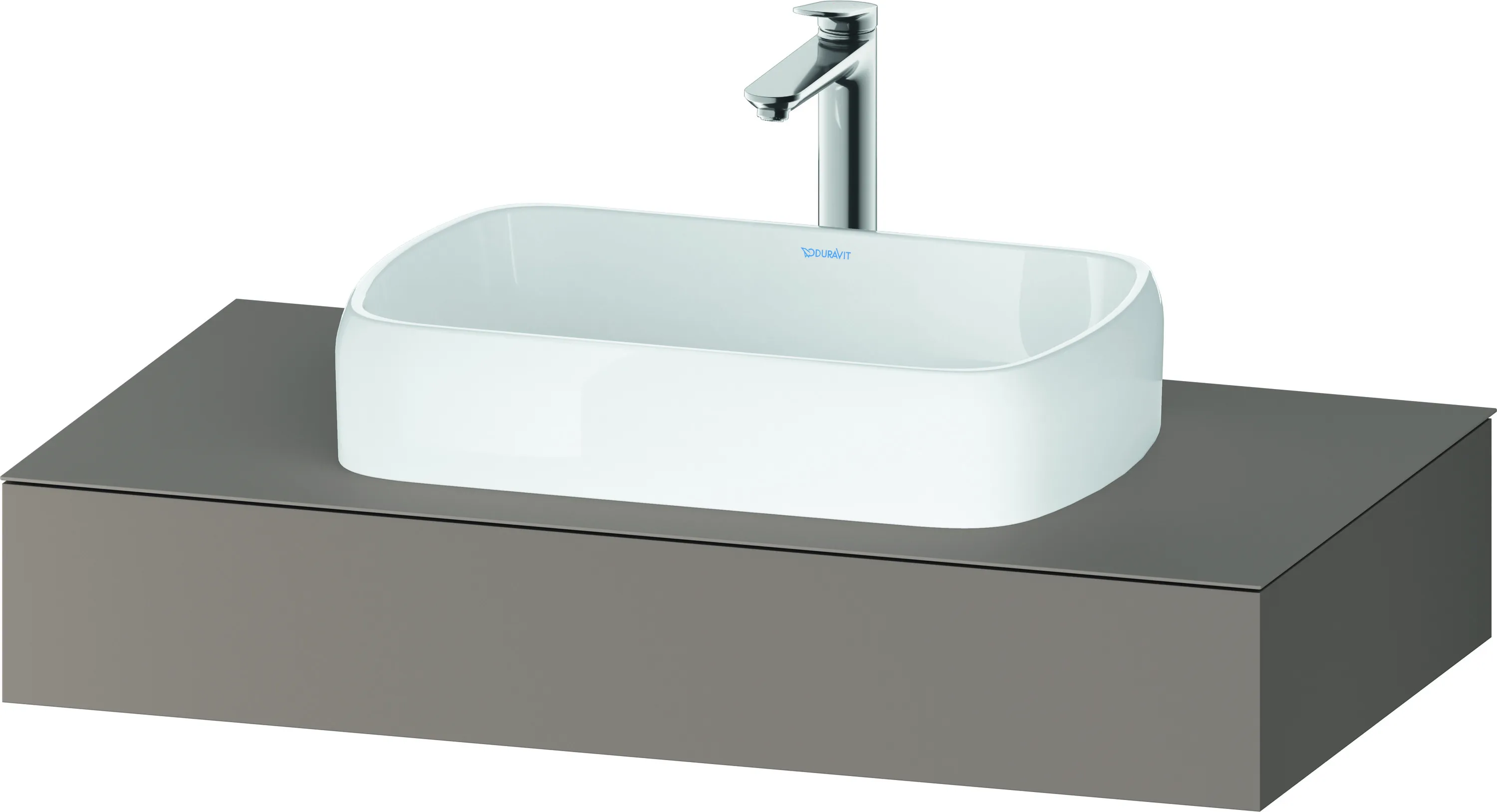 Duravit Konsole „Qatego“ in Basalt Matt Duravit Konsole „Qatego“ in Basalt Matt