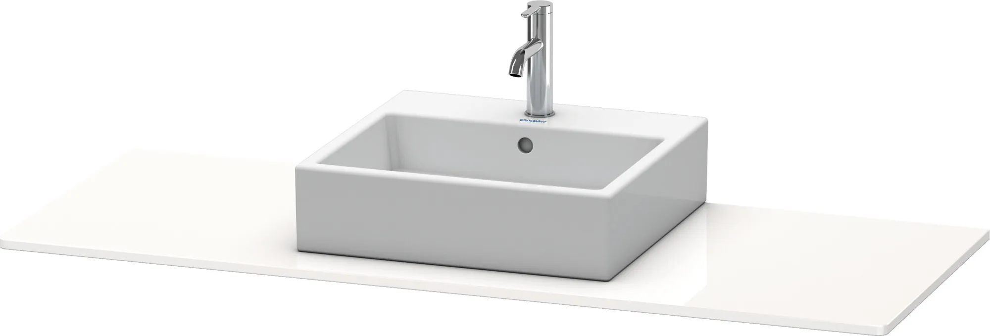 Duravit Konsole „XSquare“ in Schwarz Hochglanz Ausschnitte: 1 / Becken: mittig / Farbe: Schwarz Hochglanz / Größe: 140 × 55 × 1,6 cm / Oberfläche: Lack Duravit Konsole „XSquare“ in Schwarz Hochglanz Ausschnitte: 1 / Becken: mittig / Farbe: Schwarz Hochglanz / Größe: 140 × 55 × 1,6 cm / Oberfläche: Lack