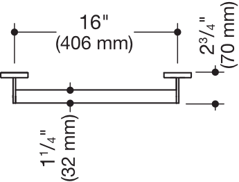 HEWI Haltegriff „System 900“ in Schwarz tiefmatt