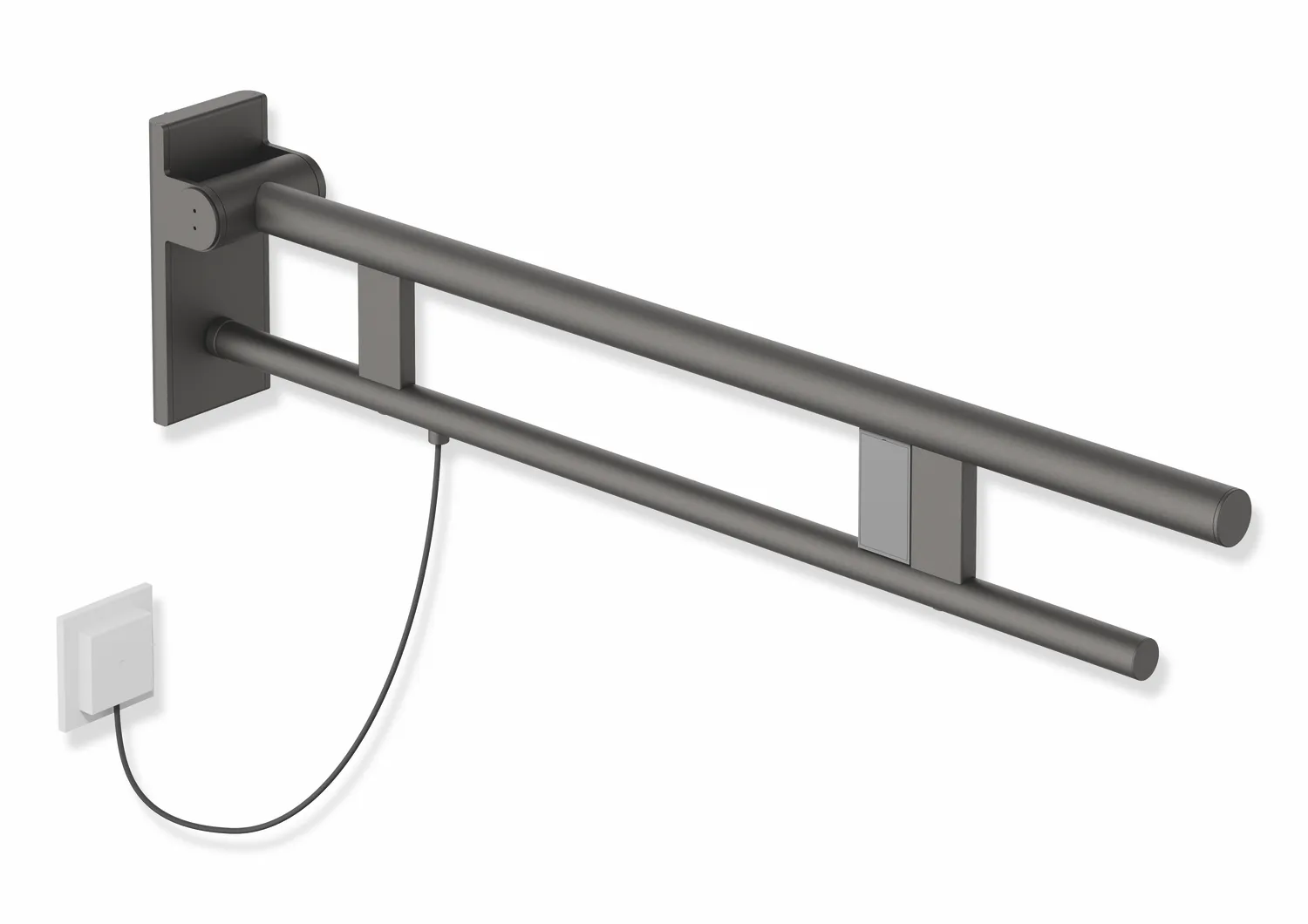 HEWI Stützklappgriff Duo Design A Edelstahl 850 mm