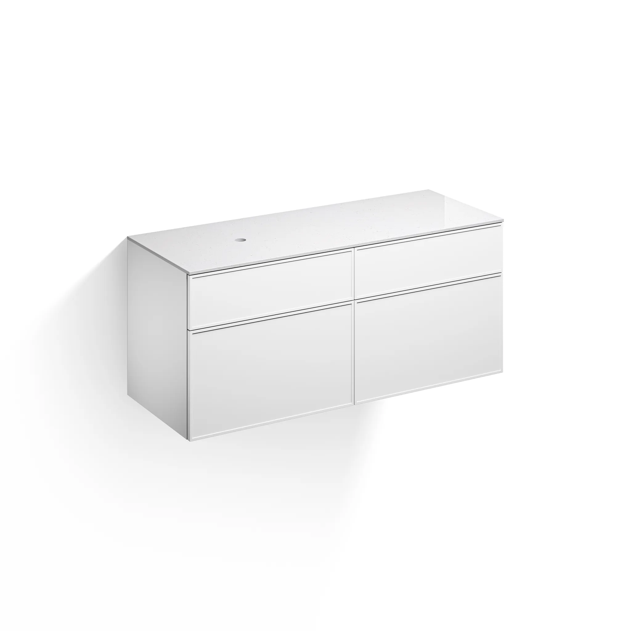 Alape Möbelmodul Arkta 1400x600 Carrara/Weiß