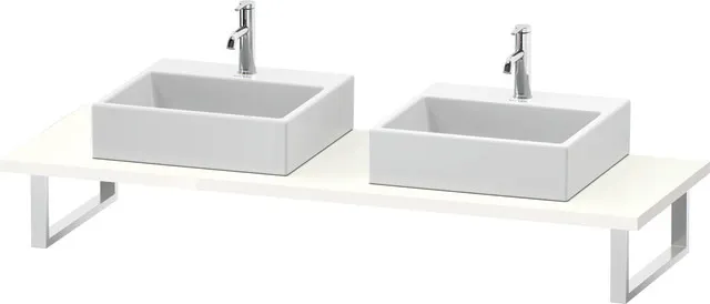 Duravit Konsole „DuraStyle“, links und rechts in Weiß Hochglanz