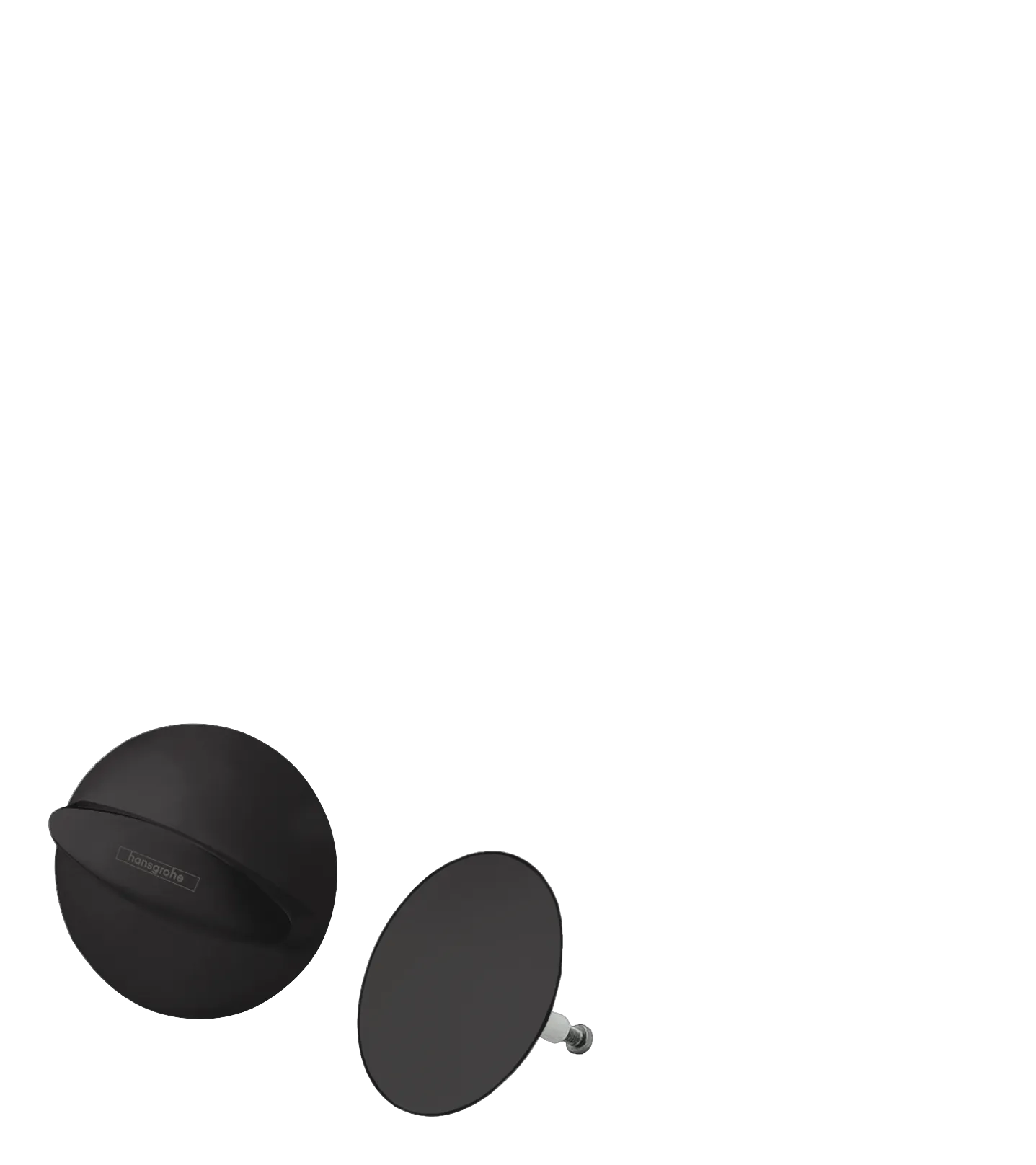 Ab-u.Überlaufgarnitur Flexaplus F-Set (Griff u.Stopfen) chrom Farbe: Mattschwarz Ab-u.Überlaufgarnitur Flexaplus F-Set (Griff u.Stopfen) chrom Farbe: Mattschwarz