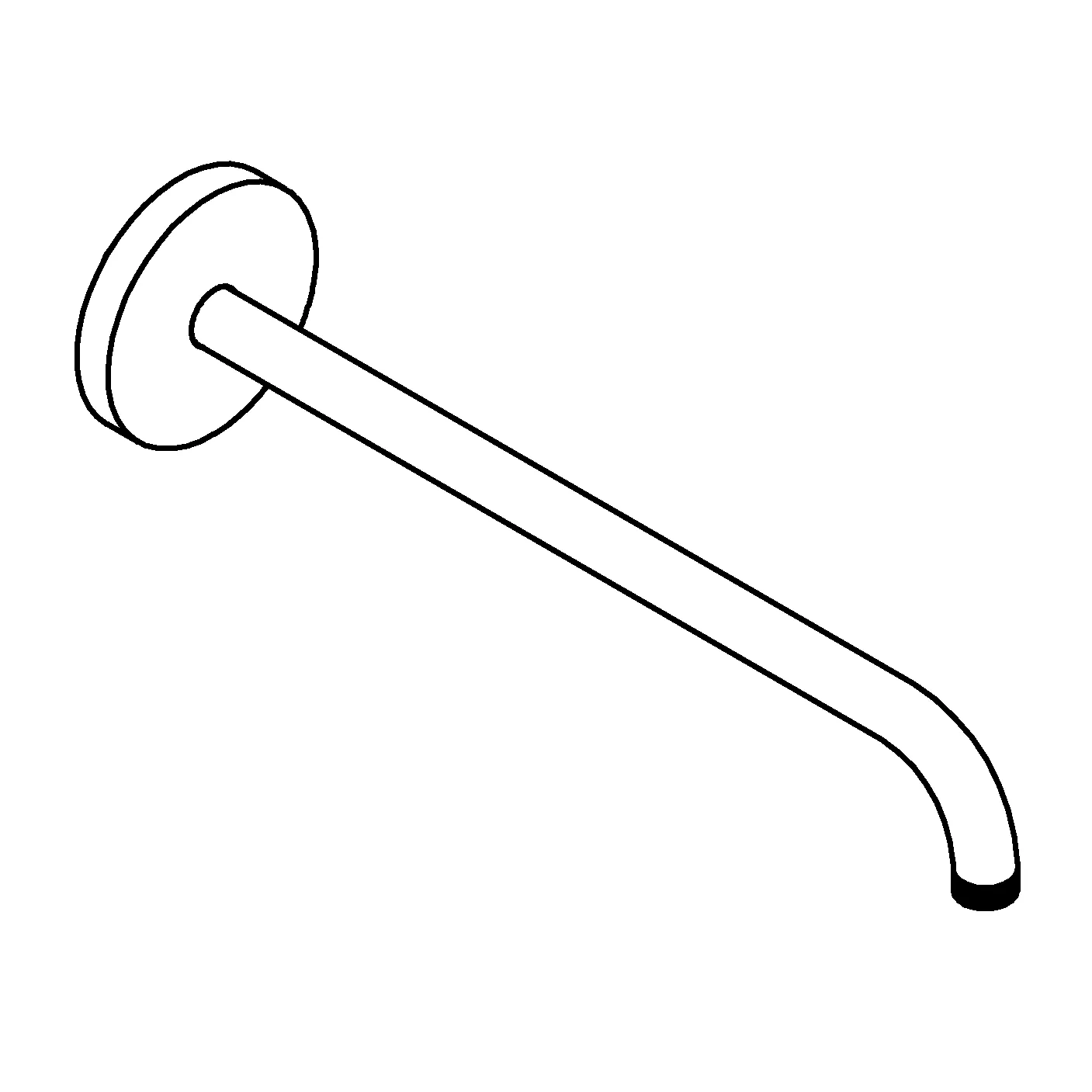 Brausearm Rainshower 28982, Ausladung 378 mm, chrom Brausearm Rainshower 28982, Ausladung 378 mm, chrom