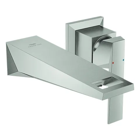 Grohe Allure Brilliant 2-Loch-Waschtischbatterie Wandmontage supersteel Farbe: supersteel Grohe Allure Brilliant 2-Loch-Waschtischbatterie Wandmontage supersteel Farbe: supersteel
