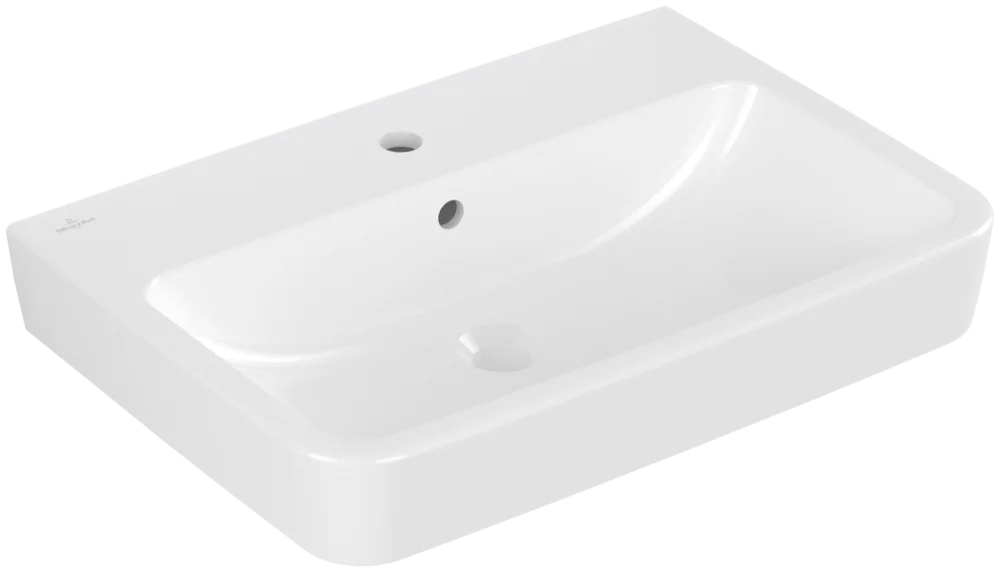 Villeroy & Boch O.novo Wandwaschbecken Eckig Weiß Alpin 650x460x175 mm mit Überlauf Villeroy & Boch O.novo Wandwaschbecken Eckig Weiß Alpin 650x460x175 mm mit Überlauf