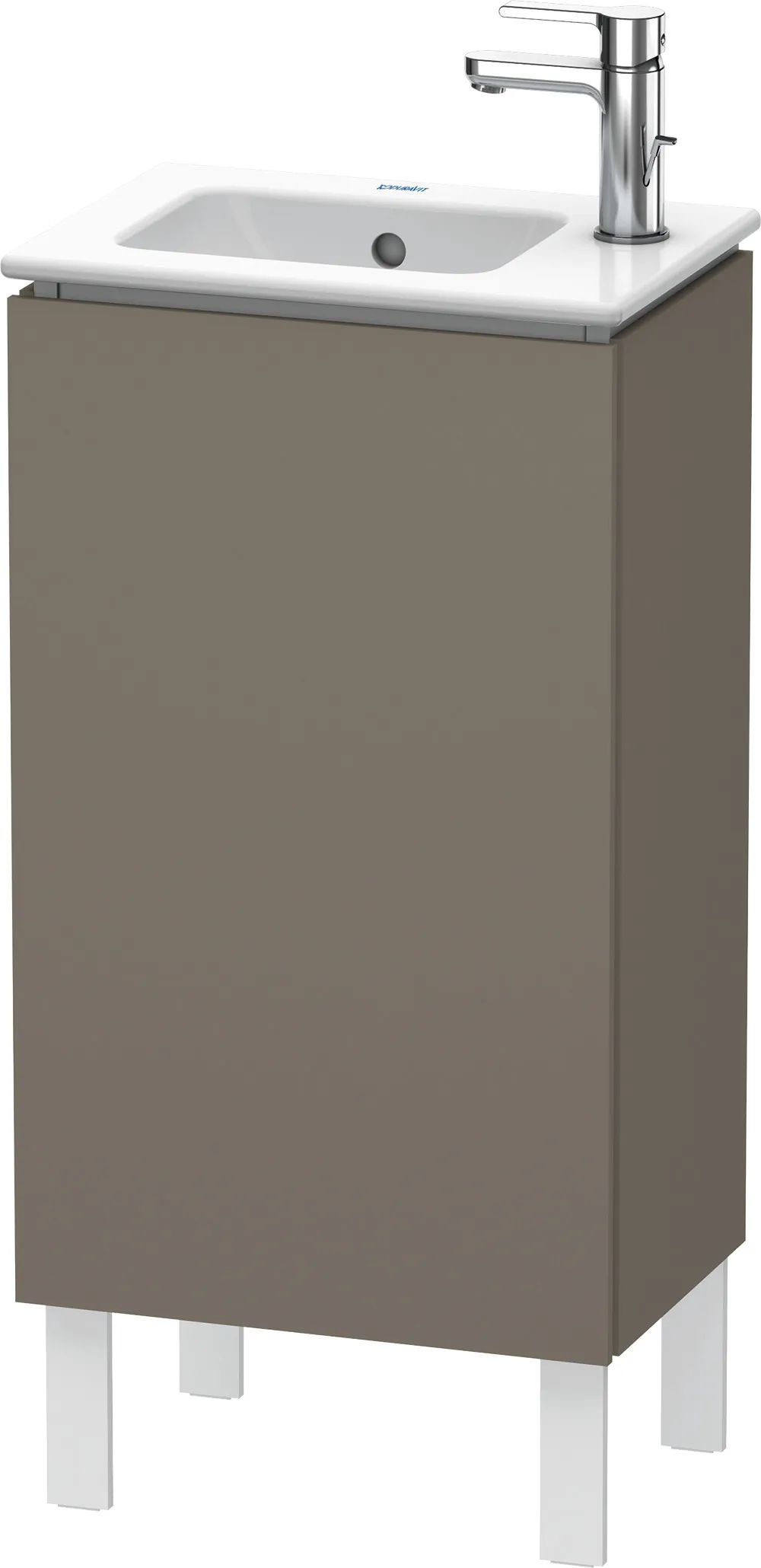 Duravit Waschtischunterschrank bodenstehend „L-Cube“ 42 × 70,4 × 29,4 cm Flannel Grey Seidenmatt