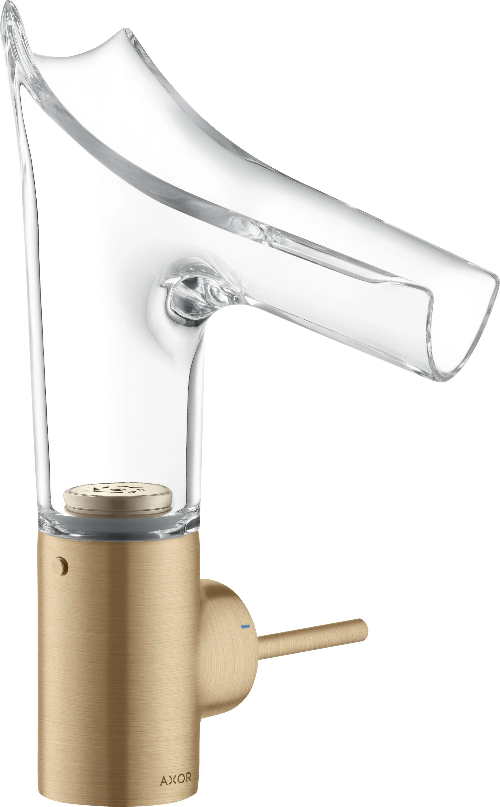 Hansgrohe AXOR Starck V Einhebel-Waschtischmischer BBR, Brushed Bronze, Ausladung 125 mm, Auslaufhöhe 141 mm, ComfortZone 140