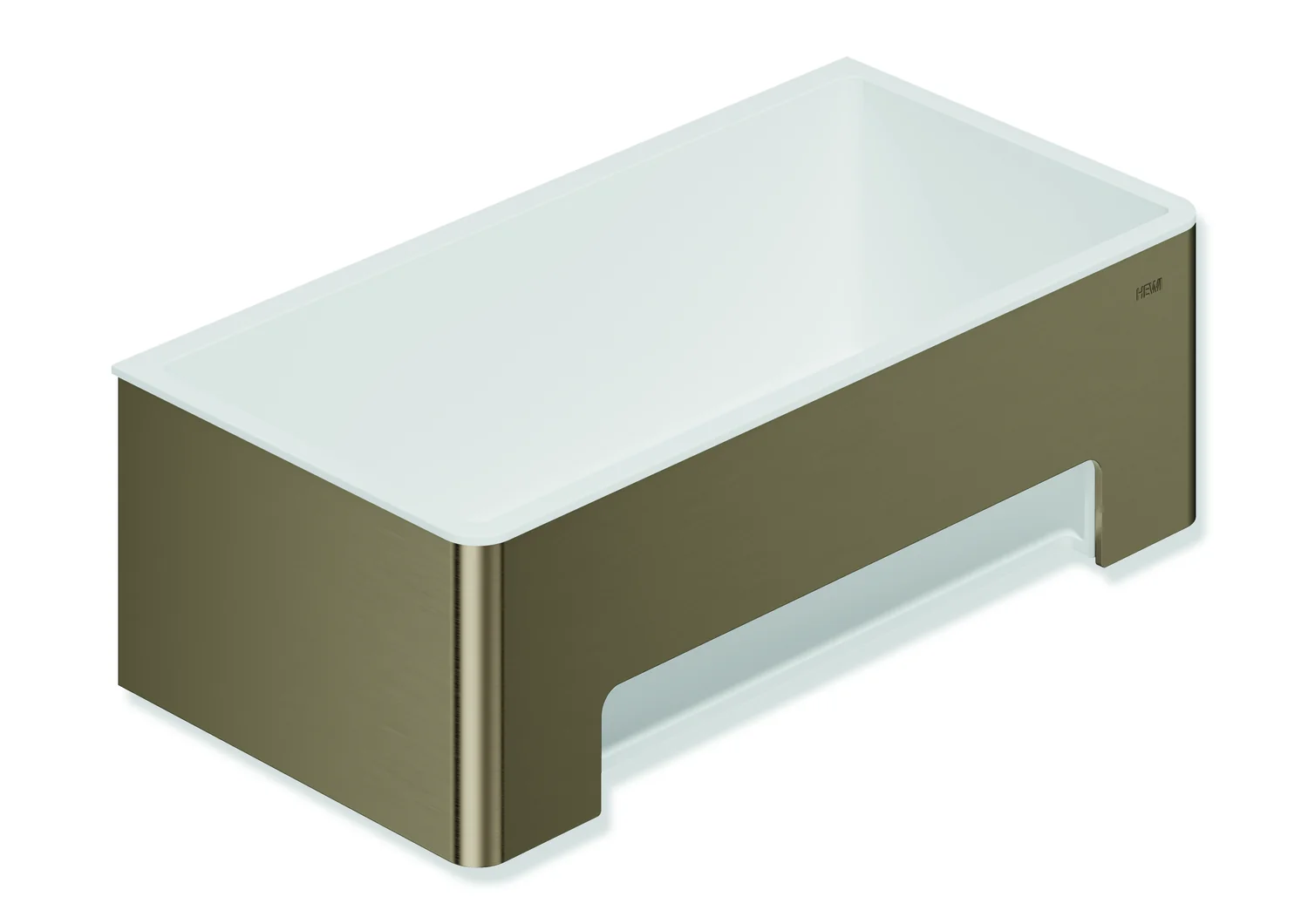 HEWI Duschkorb System 900, PVD, Bronze gebürstet, 220 x 67 x 115 mm