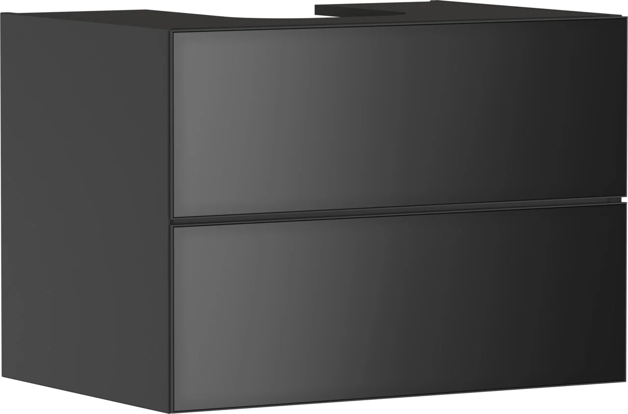 Hansgrohe Xevolos E Waschtischunterschrank Schiefergrau Matt, 780/550 mm, 2 Schubkästen, grifflos mit PushOpen und SoftClose