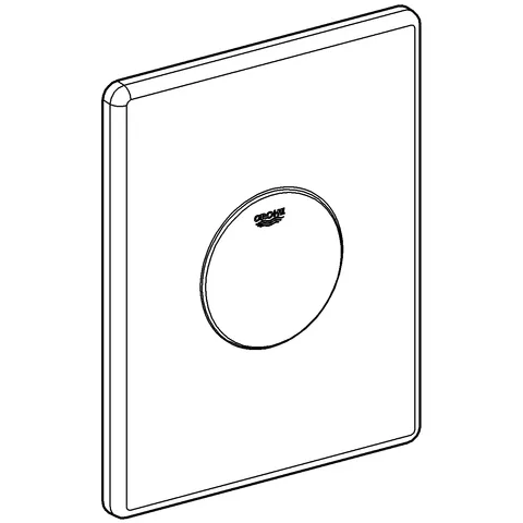 WC-Betätigung Skate 38672, 156 x 197 mm, für 1-Mengen-Betätigung, senkrechte Montage, edelstahl WC-Betätigung Skate 38672, 156 x 197 mm, für 1-Mengen-Betätigung, senkrechte Montage, edelstahl