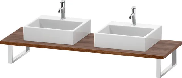 Duravit Konsole „L-Cube“ in Nussbaum Natur