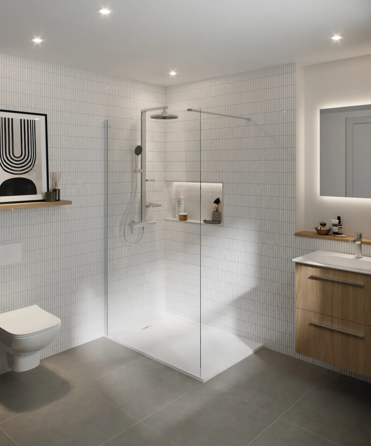 Ideal Standard Waschischarmatur Alu+ BlueStart mit Ablaufgarnitur Silver