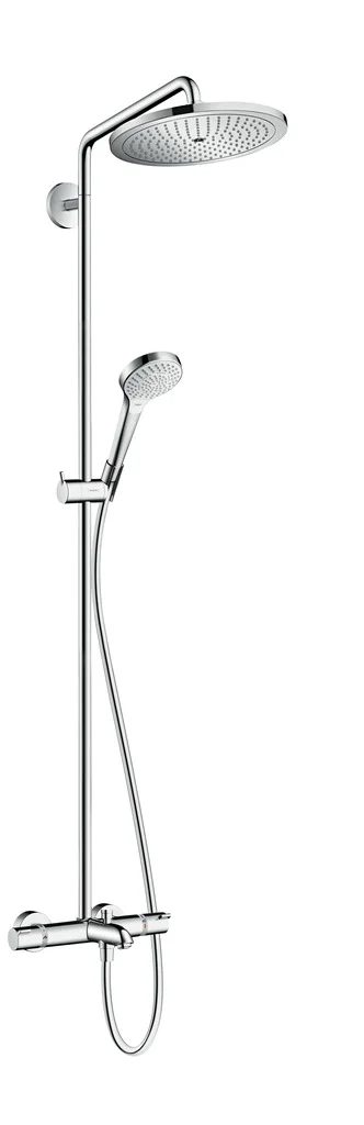 Hansgrohe Croma Select S Showerpipe 280 Wanne, Chrom, 19 l/min Durchfluss, Aufputzinstallation