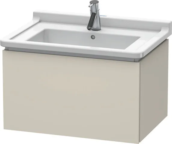 Duravit Waschtischunterschrank wandhängend „L-Cube“ 67 × 40,8 × 46,9 cm Taupe Matt Duravit Waschtischunterschrank wandhängend „L-Cube“ 67 × 40,8 × 46,9 cm Taupe Matt