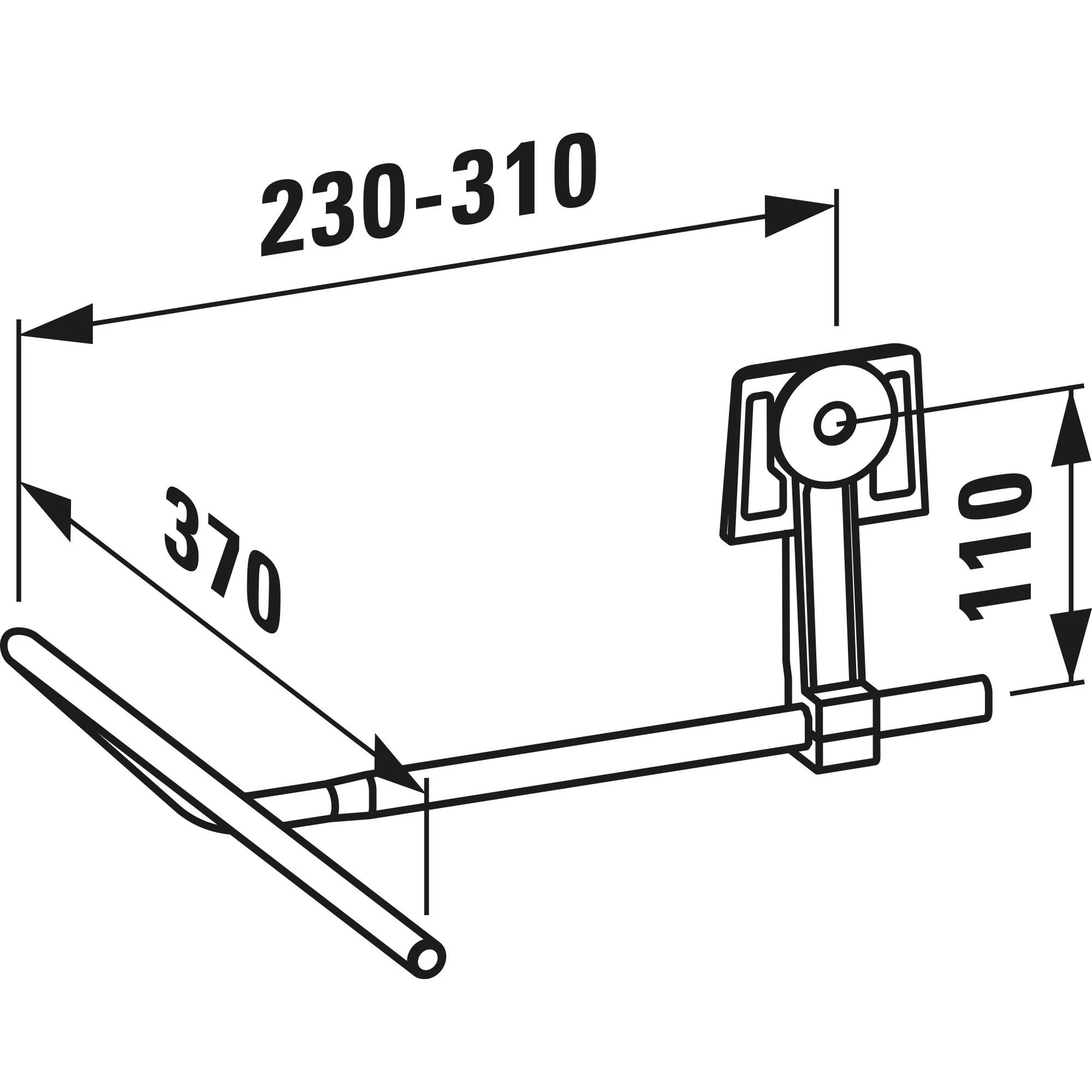 Laufen Handtuchhalter „LANI“ in Aluminium, schwarz matt Laufen Handtuchhalter „LANI“ in Aluminium, schwarz matt