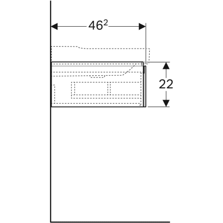 Geberit Waschtischunterschrank „Xeno2“ sculturagrau / Melamin Holzstruktur Geberit Waschtischunterschrank „Xeno2“ sculturagrau / Melamin Holzstruktur