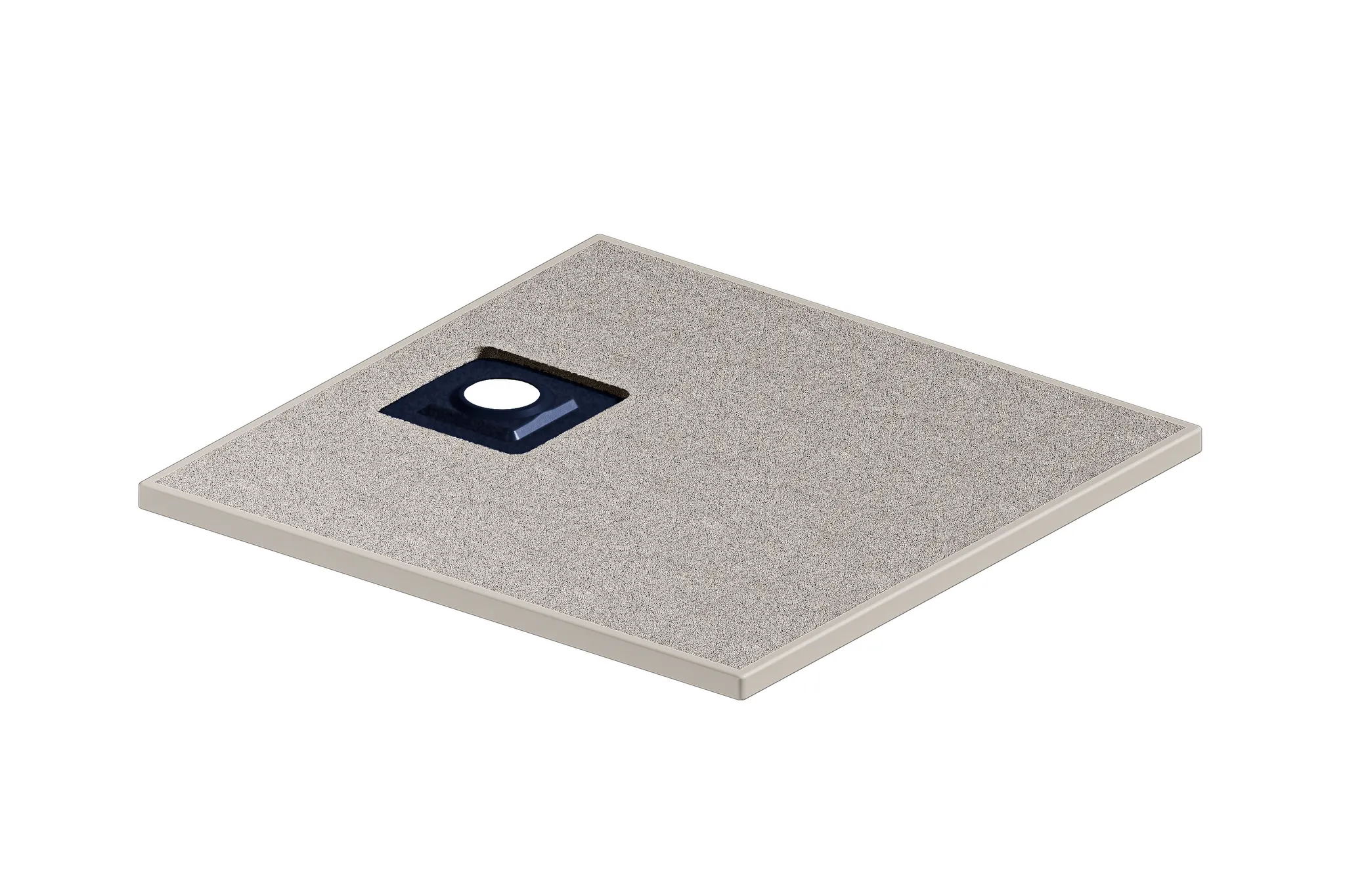 Kaldewei quadrat Duschwanne „ALUVIA“ 900 × 900 mm in alpinweiß