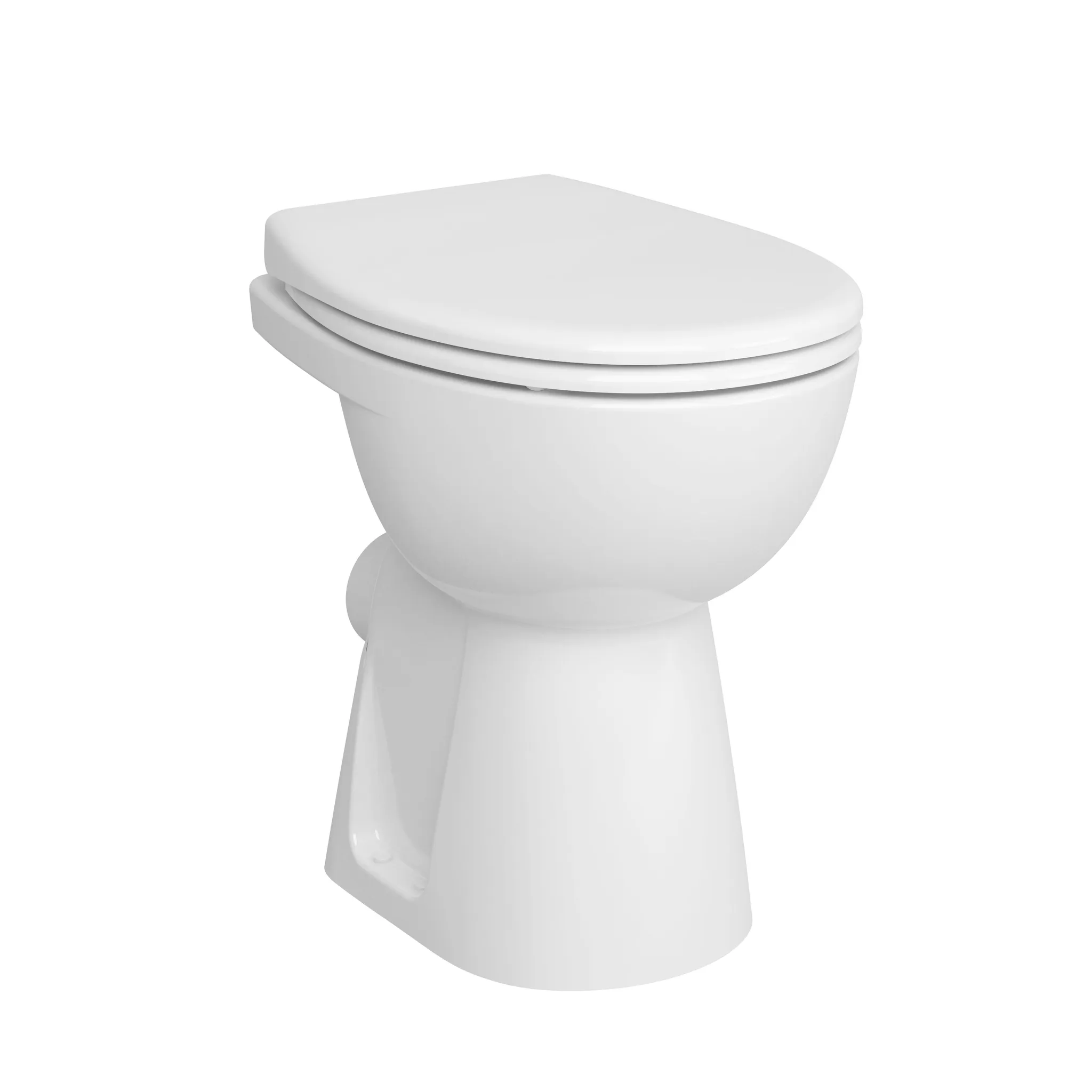 VitrA Conforma Tiefspül-Stand-WC spülrandlos + 6 cm Weiß Hochglanz mit Oberflächenveredelung VitrA Clean