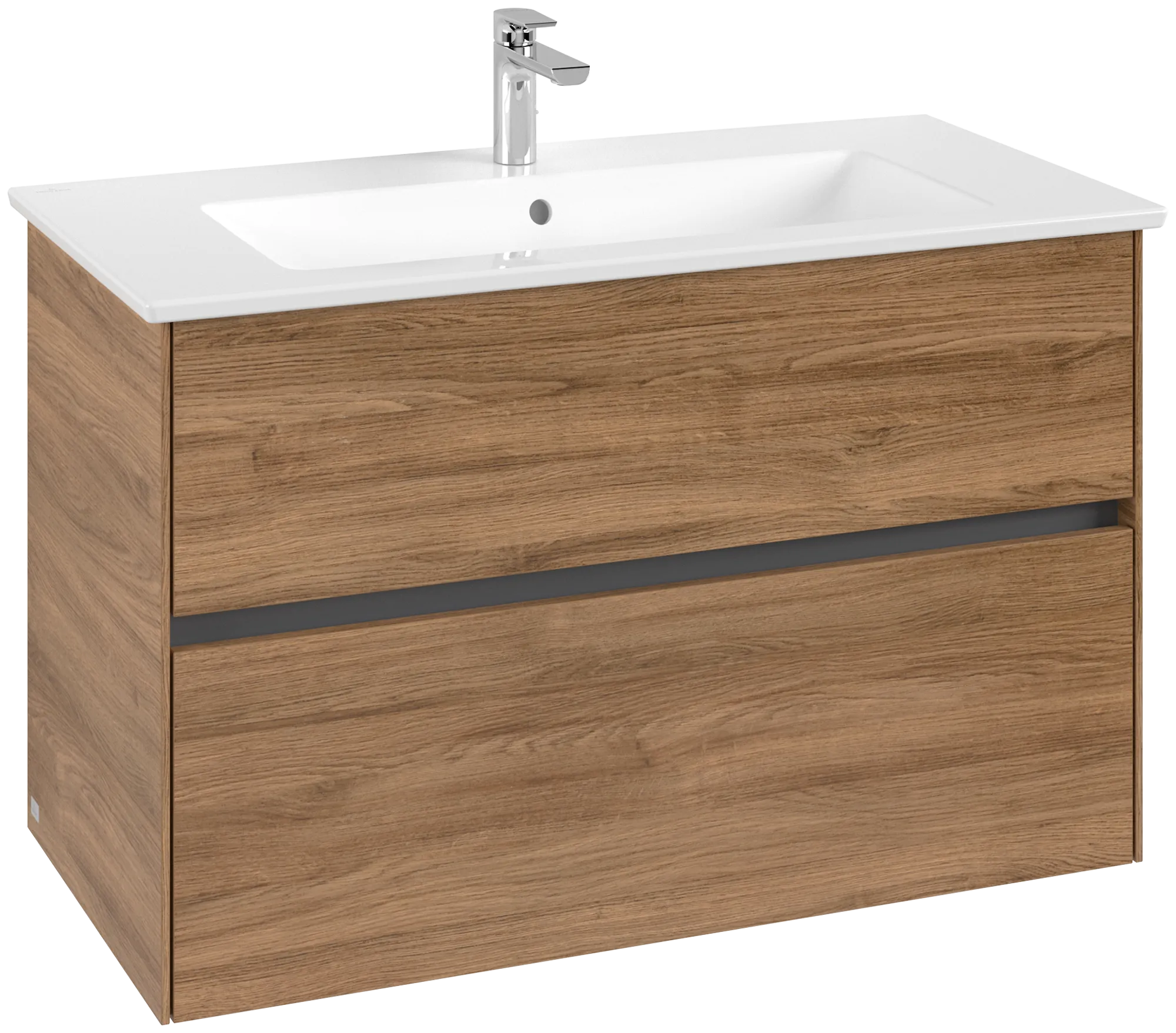 Villeroy & Boch Collaro Waschbeckenunterschrank C14500, 961 x 610 x 480 mm, Kansas Oak