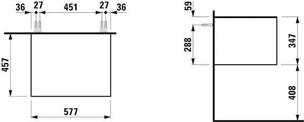 Laufen Sideboard THE NEW CLASSIC 457x577x347, weiß lackiert Laufen Sideboard THE NEW CLASSIC 457x577x347, weiß lackiert